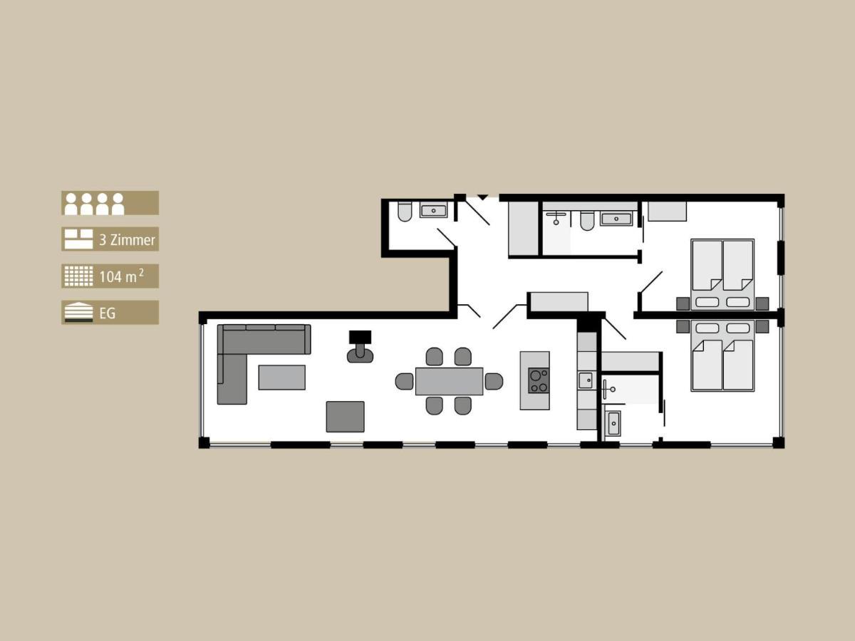 Strandvillen Binz - Ferienwohnung Mit 2 Schlafzimmern Und Terrasse Pva-01 מראה חיצוני תמונה